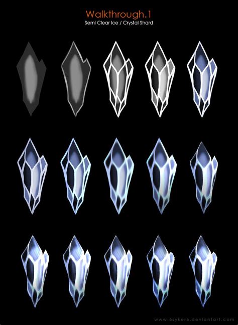 Walkthrough1 Semi Clear Ice Crystal Shard By 6syker6deviantart