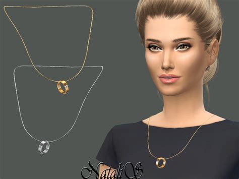 The Sims Resource Wedding Ring On A Chain By Natalis • Sims 4 Downloads