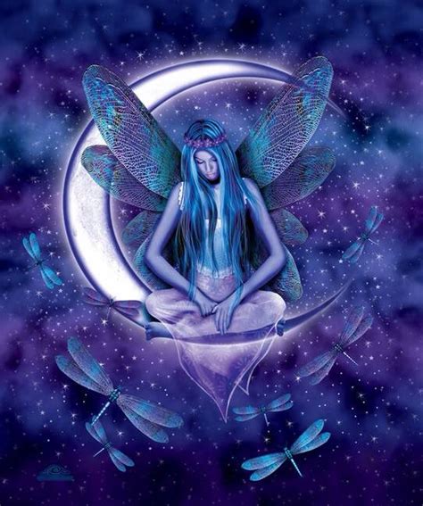 Dragonfly Girl ️ Fairy Art Moon Fairy Fantasy Fairy