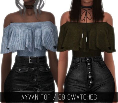 Simpliciaty Ayvan Top • Sims 4 Downloads Sims 4 Clothing Sims 4 Sims