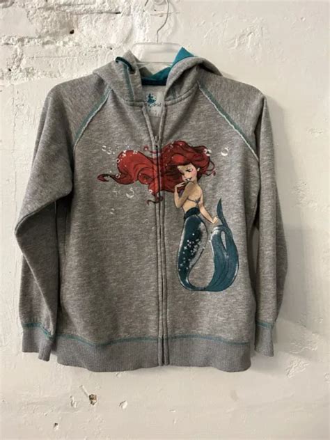 Disney Store The Little Mermaid Art Of Ariel Hoodie Sweatshirt Small