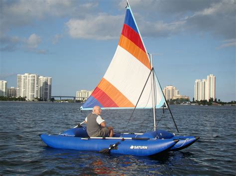 Inflatable Sail Catamaran Frameless Cataraft Pontoon Auctions Buy And