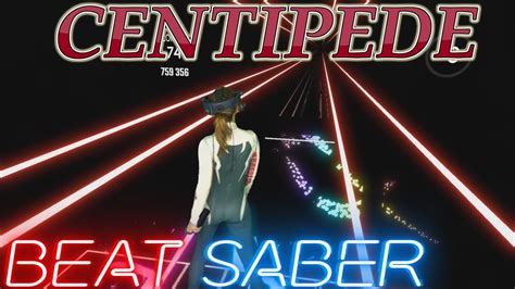 beat saber centipede by knife party expert first attempt mixed reality youtube