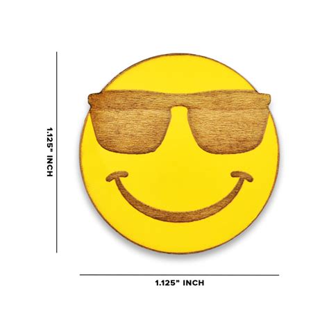 Yellow Smiley Face Wood Pin Pinmart