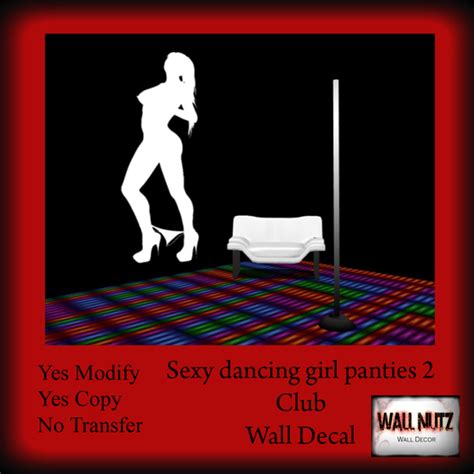 Second Life Marketplace Wallnutz Sexy Female Panties 2 Wall Decal