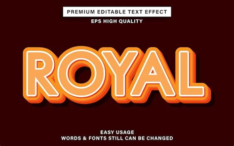 Premium Vector Royal Bold Text Effect