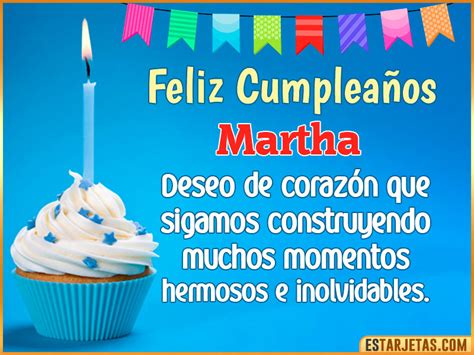 Feliz Cumpleaños Martha Imágenes  Tarjetas Y Mensajes