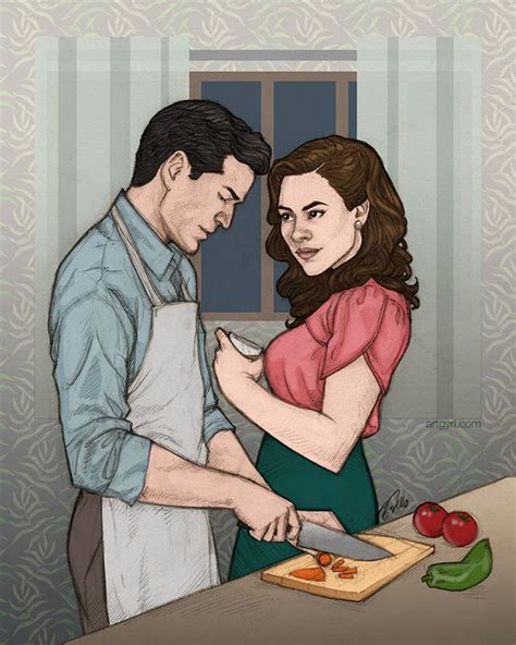 Daniel Peggy Cooking By Artgyrl Peggy Carter Marvel Characters Marvel Superheroes Marvel