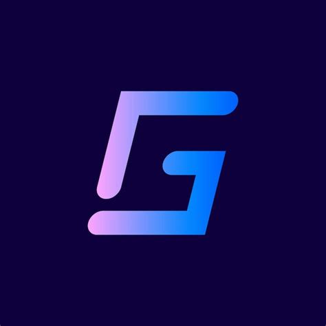 Premium Vector Letter G Logo Design Gradient Blue Purple Tech Logo Icon
