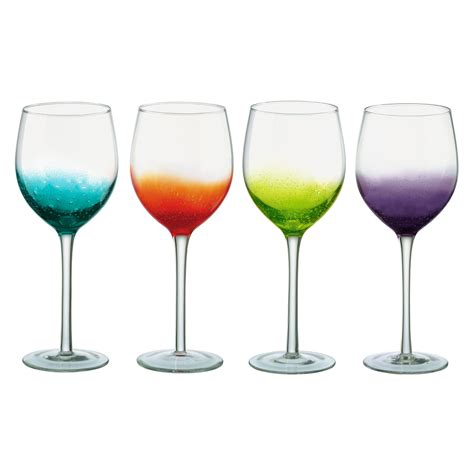 Set Of 4 Fizz Wine Glasses The Drh Collection