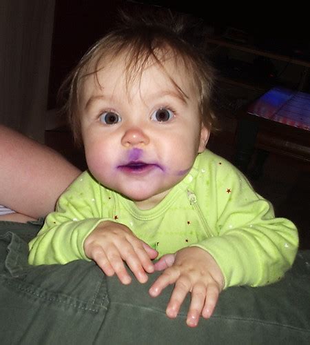 Gentian Violet Clover With Gentian Violet On Her Face Evan Long