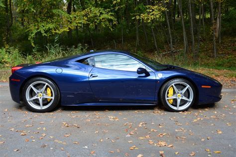 2010 Ferrari 458 Italia In Blue Metallic Hunting Ridge Motors