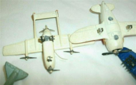 5 Vintage Cast Metal Toy Airplanes Aeroplane Circusnavygeebee