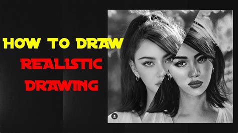 How To Draw Realistic Portrait Realistic Drawing Pencil Drawing