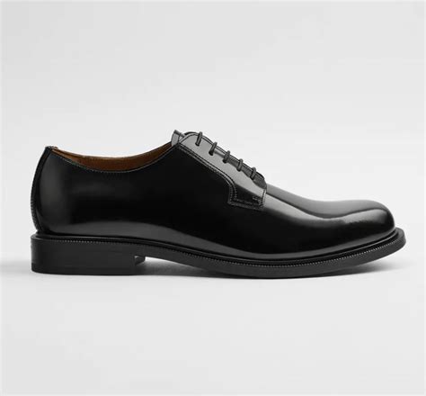 Shiny Black Leather Shoes Alvito Shoes