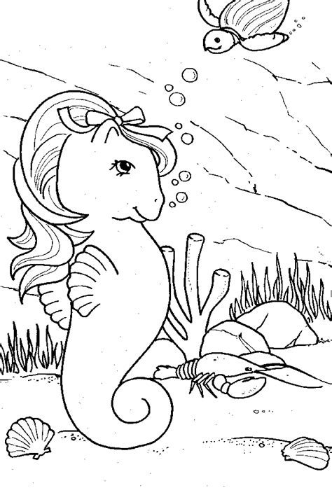 I have over 2,000 items still mint never opened. Little Pony In The Sea Coloring Pages | Coloring pages, My ...