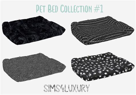 Sims4luxury Pet Bed Collection 1 Sims 4 Sims 4 Beds Sims 4 Cc Pet