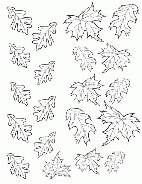 Printable Fall Leaves - Coloring Home