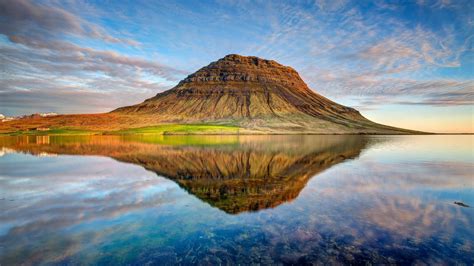 Landscape Mountain Kirkjufell Iceland Lake Wallpapers
