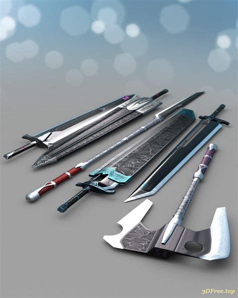 3d Models Anime Weapons Download Free