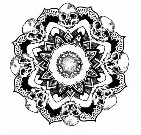 Skull Mandala By Csillustration On Deviantart