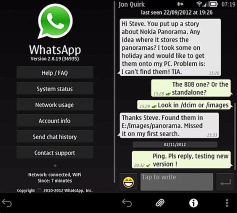 Whatsapp Para Symbian Recibe Actualización