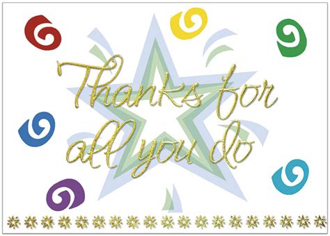 Thanks For All You Do Employee Thank You Cards Posty Cards Inc