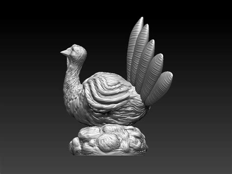 thanksgiving turkey 3d model 3d printable obj stl mtl