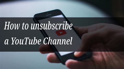 How To Unsubscribe A Youtube Channel Youtube
