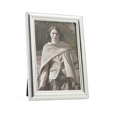 Whitehill Studio Silver Plated Photo Frame Beaded 5x7