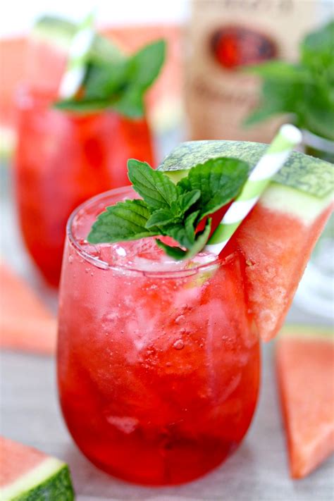 Best vodka summer drinks from 1000 ideas about summer drinks on pinterest. Watermelon Vodka Fizz Cocktail | Recipe | Watermelon vodka ...