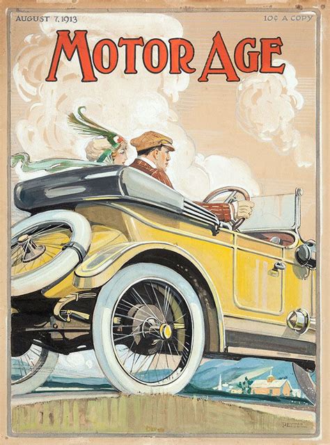 Motor Age Magazine Vintage Automobile Poster Wall Art — Museum Outlets