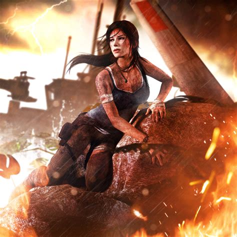 2932x2932 Lara Croft 4K Tomb Raider Ipad Pro Retina ...