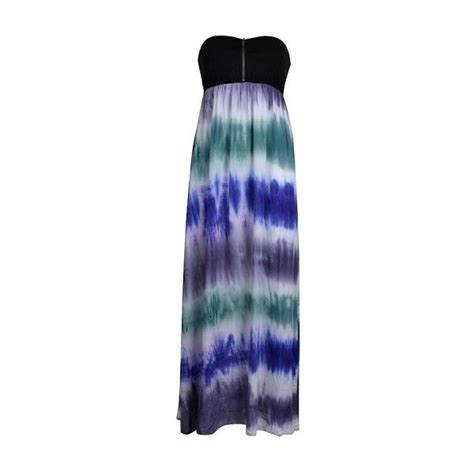 Maxi Dress In Tye Dye With Zip Detail Bust 27 Found On Polyvore