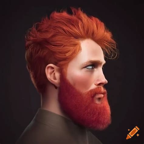 Portrait Of A Red Haired Bearded Man