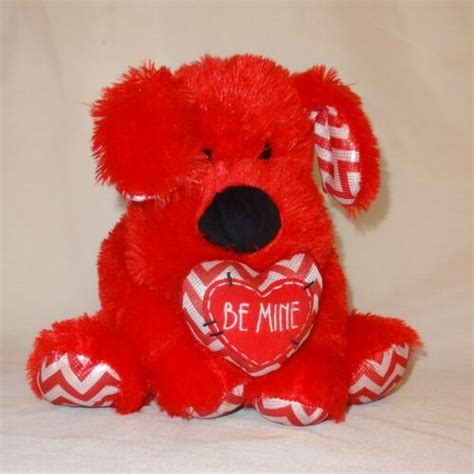 Valentines Day Dog Puppy Plush Stuffed Animal 10 Inches Heart Be Mine