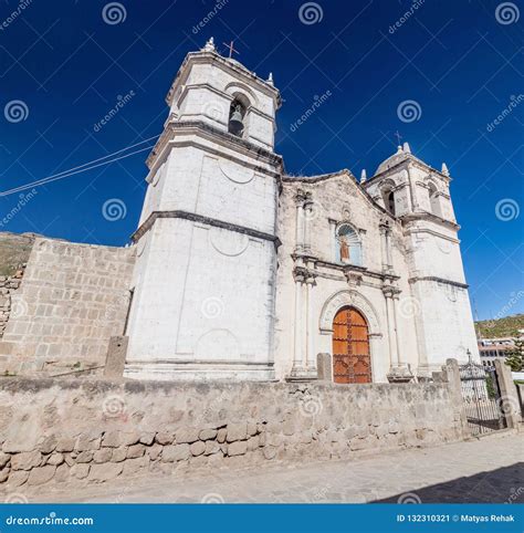 San Pedro De Alcantara Church In Cabanaconde Village Stock Image