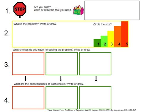 Choose from 157 different sets of flashcards about zones of regulation on quizlet. Problem solving sheet for use with Zones | Social thinking ...