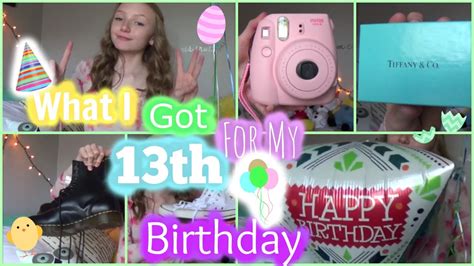 Don't forget to add wrapping paper and a card at checkout if you're sending direct! What I Got For My 13th Birthday!!! - YouTube