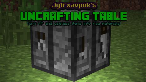 Uncrafting Table Mod For Minecraft 112211121102