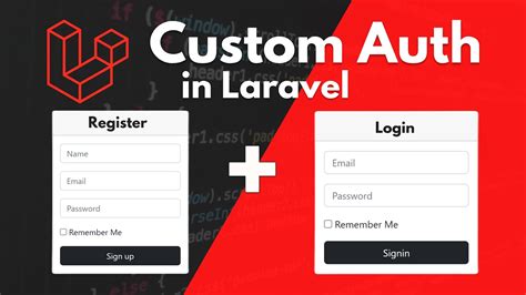 How To Create Custom Login Registration In Laravel Youtube
