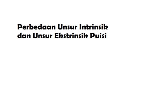 Perbedaan Intrinsik Dan Ekstrinsik Umi Soal