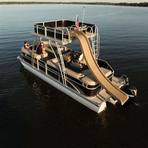 2022 Kindle 30ft Luxury Double Decker Tritoon Aluminum Pontoon Boat With Bathroom China Double