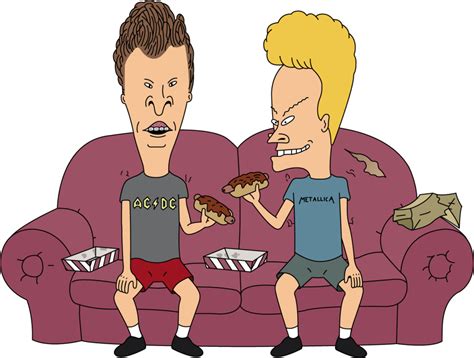 Beavis And Butthead On A Sofa Transparent Png Stickpng