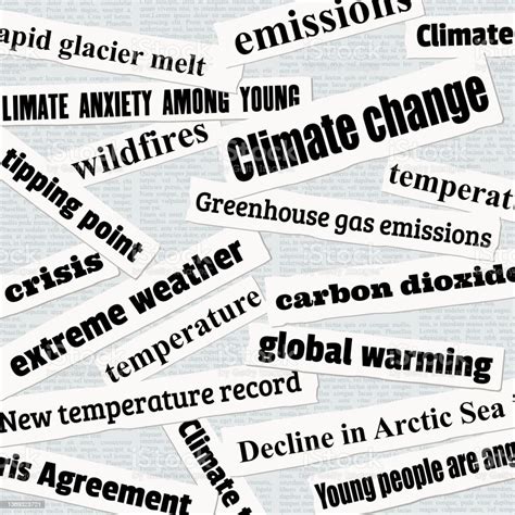 Climate Change News Headlines Stock Illustration Download Image Now