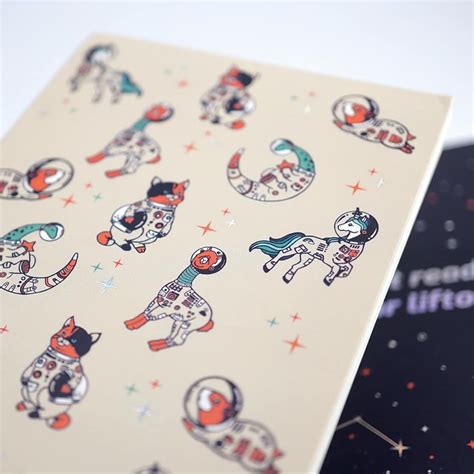 Space Animals Pocket Notebook Set To Help You Pursue Your Goal Of