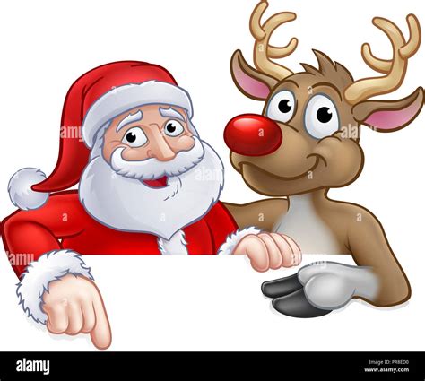Top 190 Reindeer Cartoon With Santa