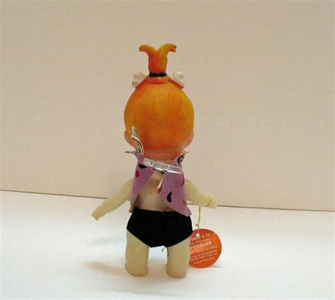 Vintage Pebble Flintstone Figure Soft Plasticvinyl Dakin For From