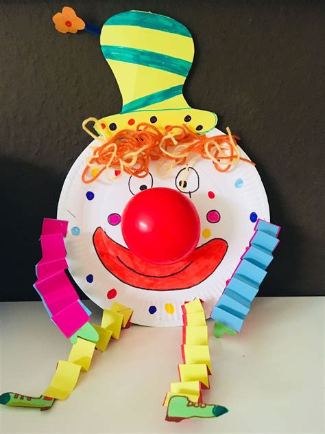 Pappteller Clown Ein Tolles Diy Zu Faschingkarneval Wichtelmalen