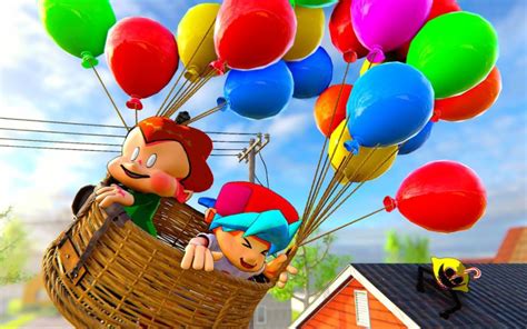 （4k60帧） Fnf动画第13集 Baby Pico和bf的气球旅行（by Goblin Animation）哔哩哔哩bilibili